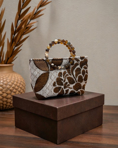 Brown coverta mini bag