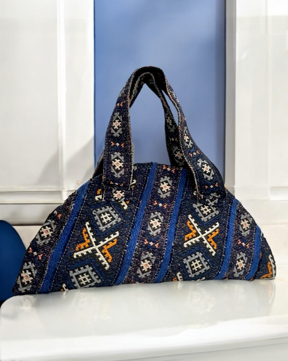 Blue denim bag