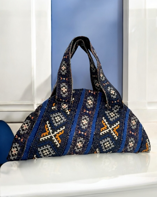 Blue denim bag