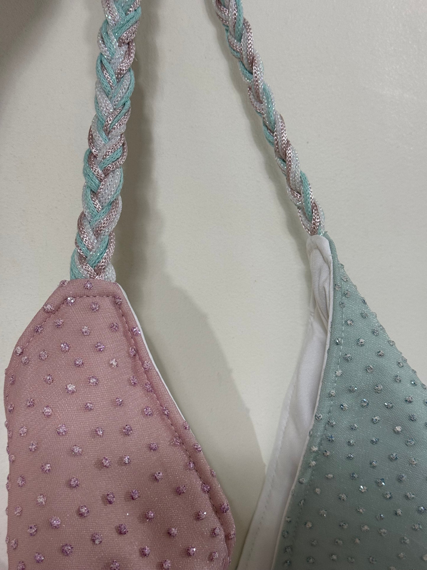 Pastel triangles bag