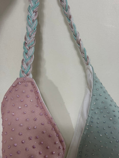 Pastel triangles bag
