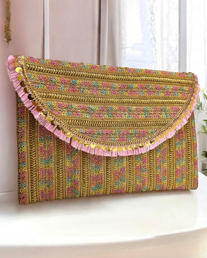 Pink glow clutch