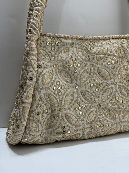 Beige sparkling bag