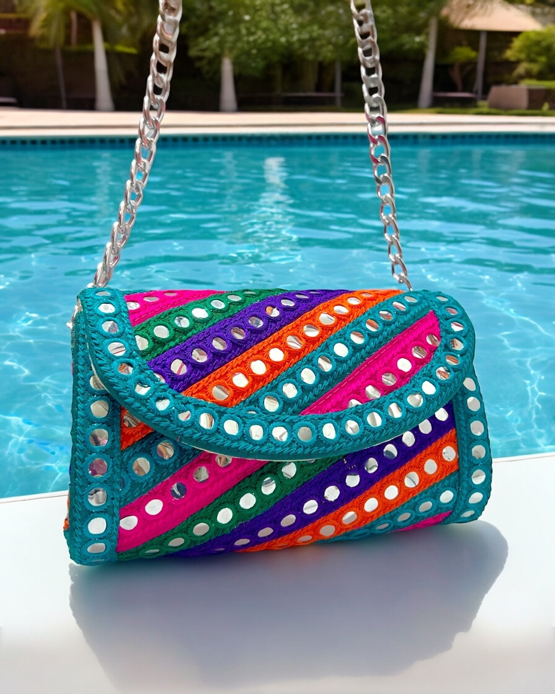Colorful mirrors bag