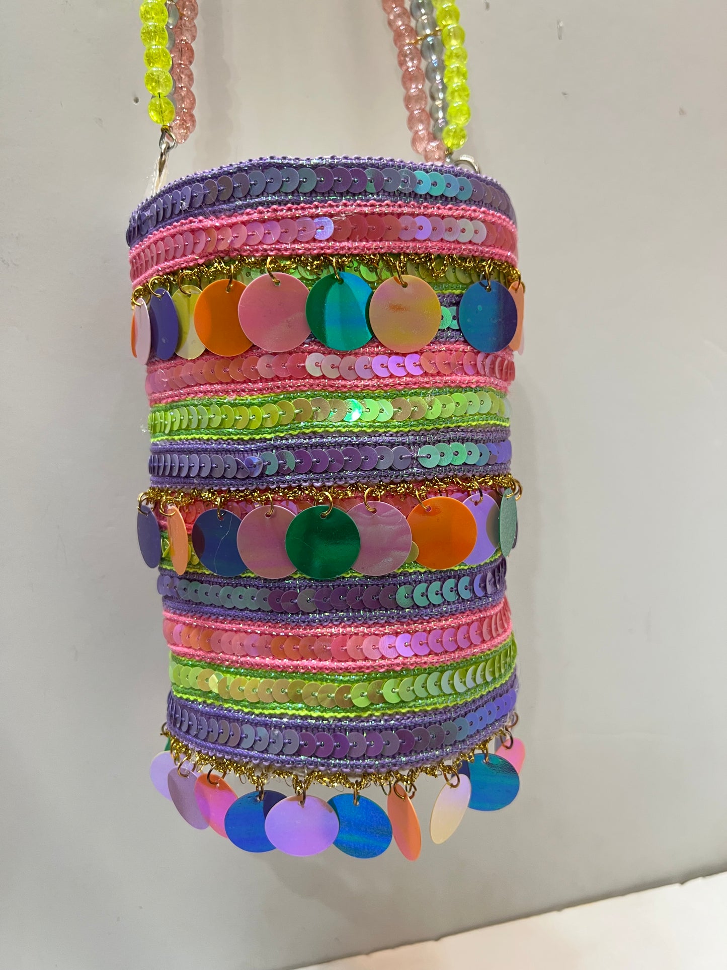 Light neon cylinder bag