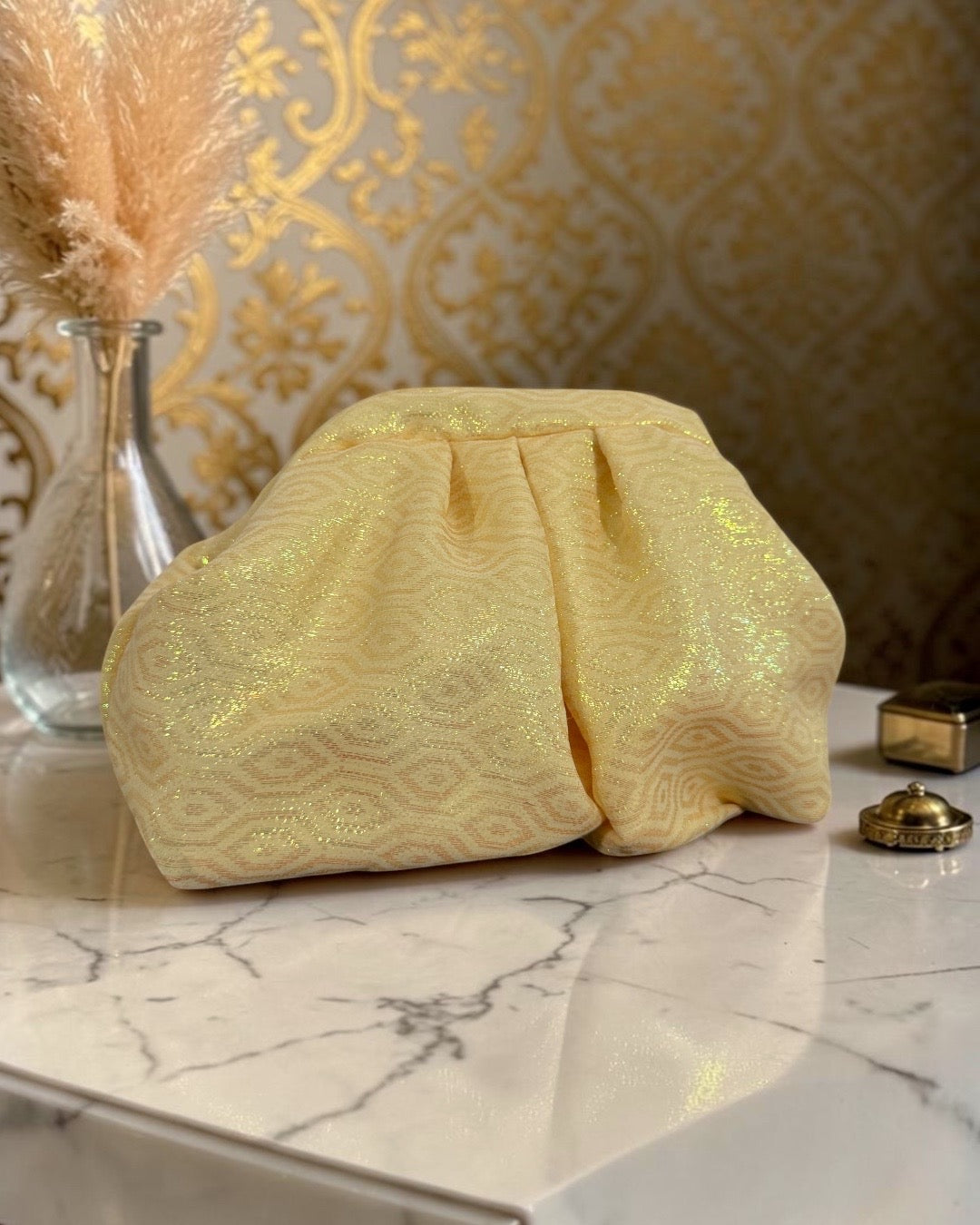Butter yellow small pouch