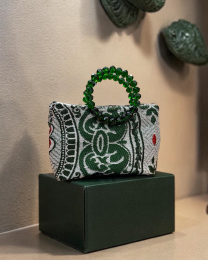 Green coverta mini bag