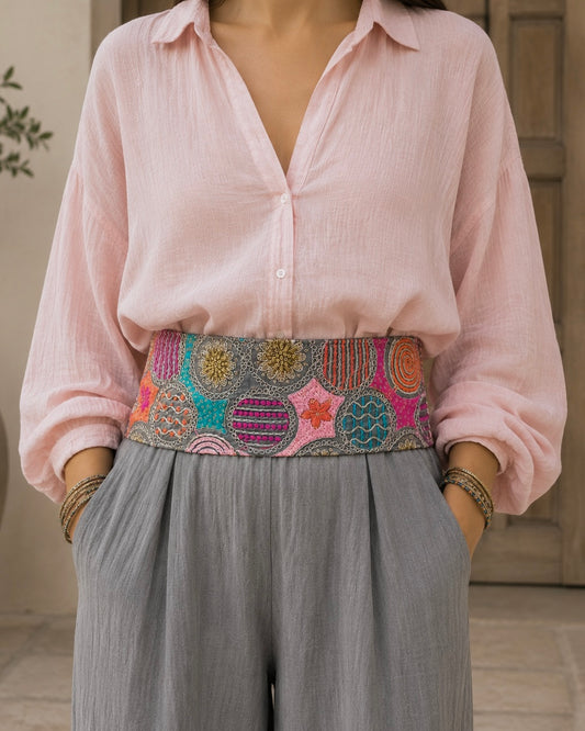 Grey cookie belt