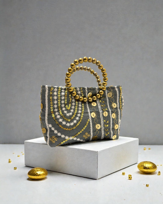 Golden grey mini bag