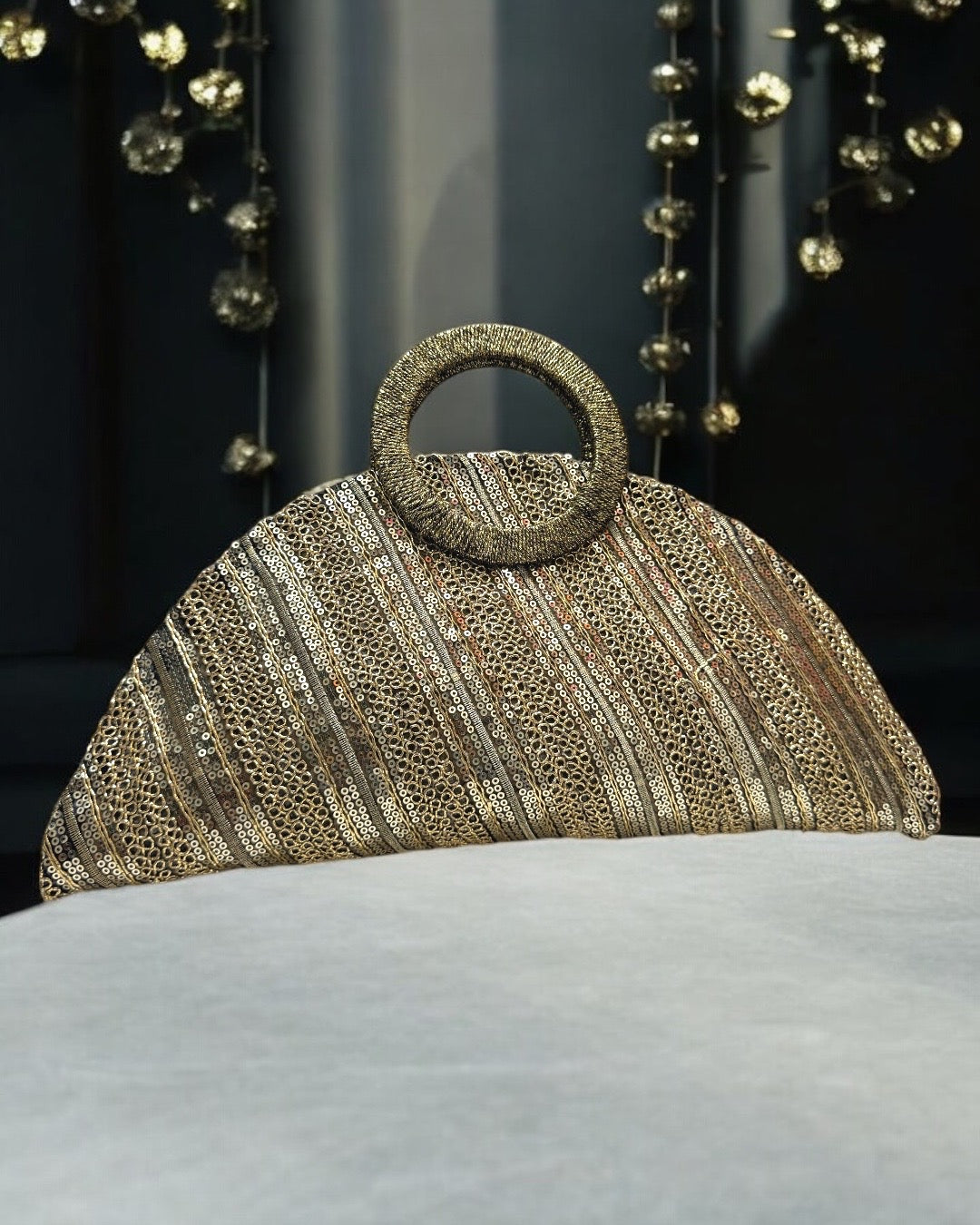 Golden look bag
