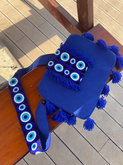 Evil eye laptop bag