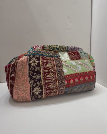 Indian style patches xlarge pouch (shade 1)