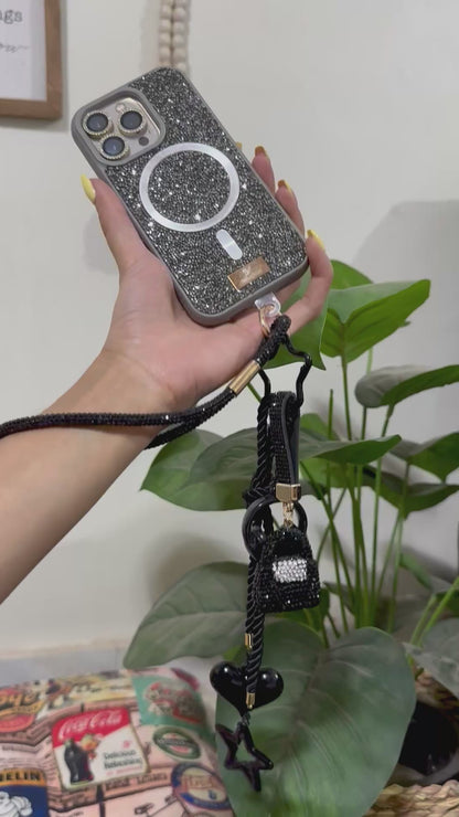 Bag and headphones strassy medal