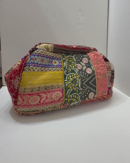 Indian style patches xlarge pouch (shade 2)