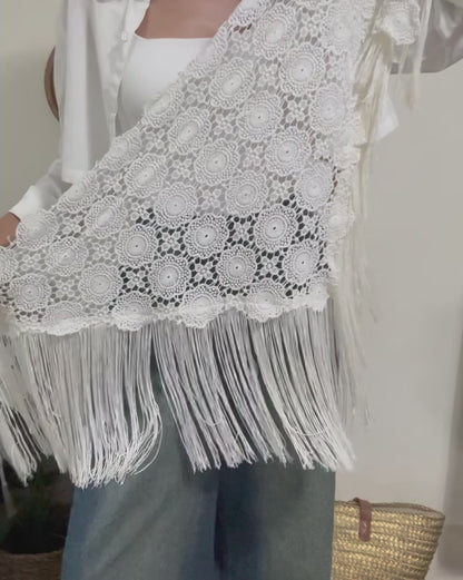 White scarf