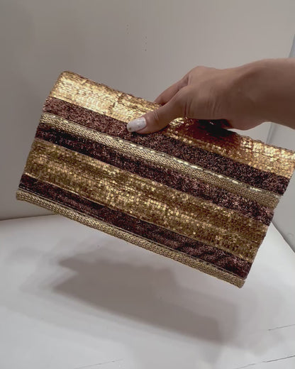 Golden brown clutch