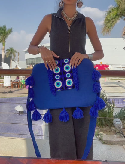 Evil eye laptop bag