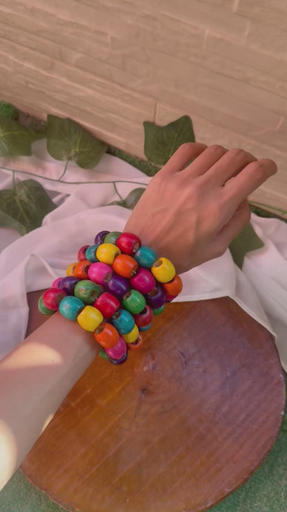 Colorful wrap up bracelet