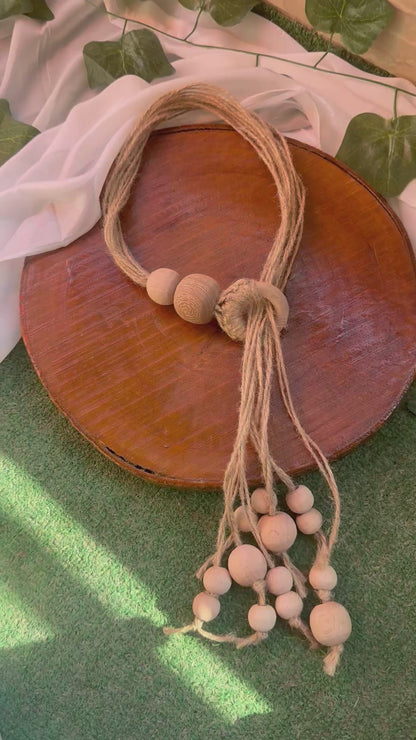 Wooden necklace